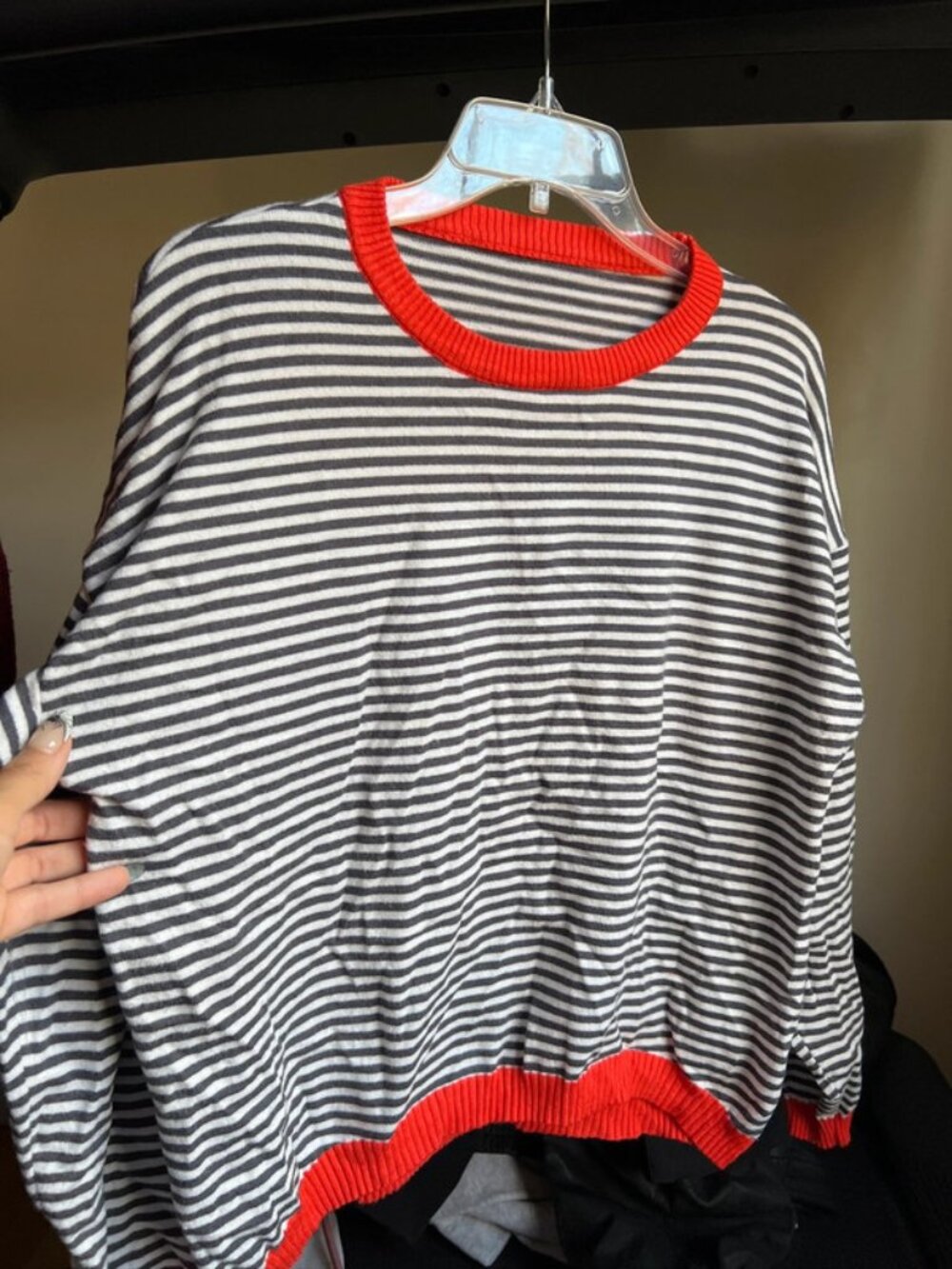 Stripped cozy sweater